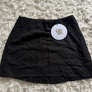 NWT princess Polly Selby black mini skirt size 4